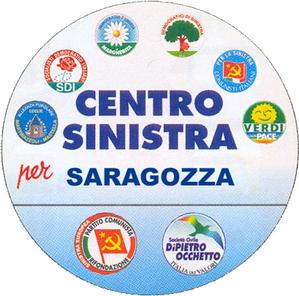 Il simbolo elettorale del centrosinistra nel Quartiere Saragozza